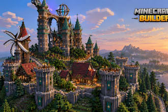 build minecraft survival or creative spawns, castles and houses