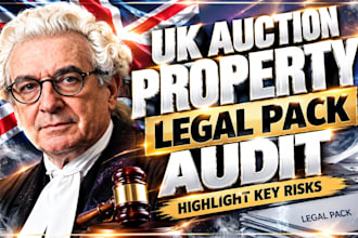 highlight legal pack risks and audit UK auction property conveyancing documents