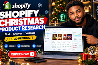 do shopify product research winning christmas products for dropshipping stores