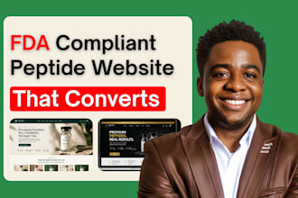 build an fda compliant peptide website with coa display and payment setup