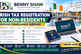 assist non residents with irish tax registration and revenue compliance