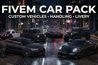 create custom fivem cars, fivem vehicles, gta 5 car mods police vehicle car pack