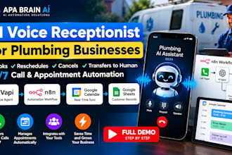 build an ai voice receptionist with vapi retell ai  and n8n