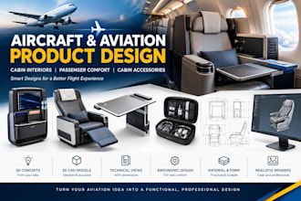 design aircraft interiors, cabin accessories, passenger products, aviation tools