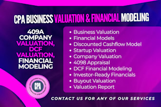 do financial analysis, modeling, company and business valuation