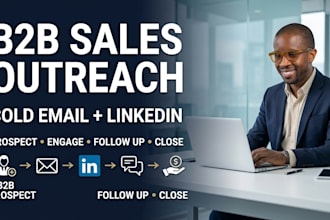 do b2b cold email and linkedin outreach for sale closing sdr