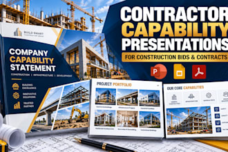 create contractor capability presentations for construction bids and contracts