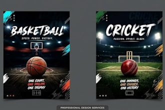 design sports flyer , rugby flyer , fitness flyer for you