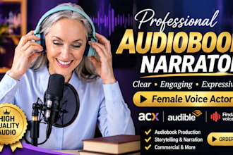 narrate your audiobook with an american female voice