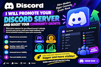 promote your discord server to my huge audience