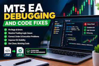 debug and fix your mt5 expert advisor mql5 code