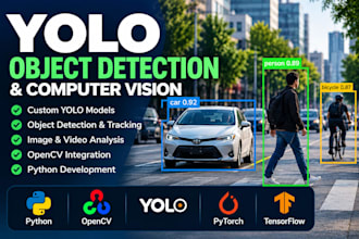 build yolo object detection, tracking and computer vision models