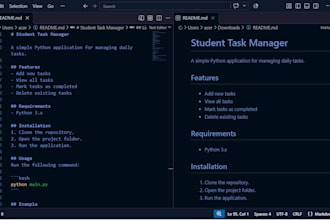 write clear documentation and readme files for your python projects