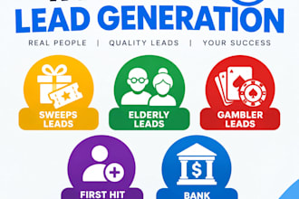 give you sweeps leads, elderly leads, gambler leads, first hit leads, bank leads
