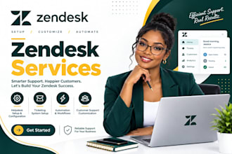 set up zendesk automation, helpdesk and ai chatbot