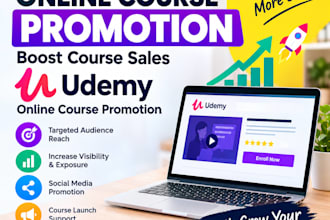 boot online course promotion setup course sales udemy online course promotion