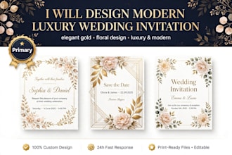 design luxury nikah wedding invitation card