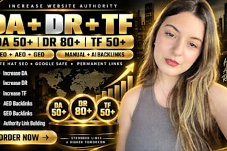 increase da DR and tf with quality backlinks