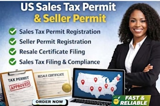 get resale certificate, seller permit, sale tax permit  tax id for all US states