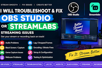 fix obs streamlabs audio black screen lag and streaming issues