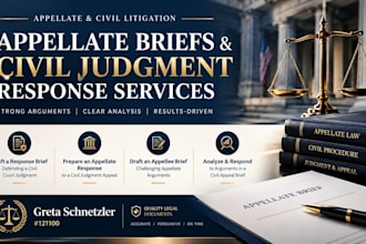 analyze and respond to complex arguments in a civil appeal brief document