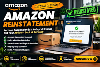write amazon reinstatement appeal and plan of action for suspension