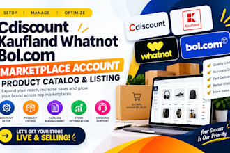 setup manage cdiscount kaufland whatnot bol marketplace account product listing