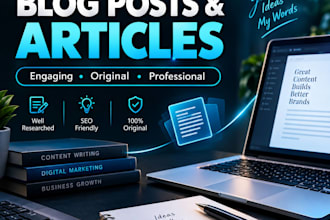 do blog posts and articles