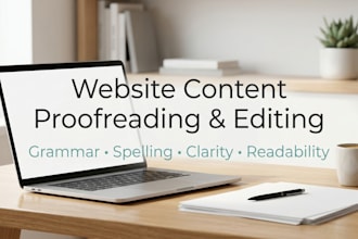 proofread and edit your website content professionally