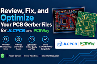 review, fix, and optimize your pcb gerber files for jlcpcb and pcbway