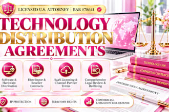 review your technology distribution contract as a US attorney