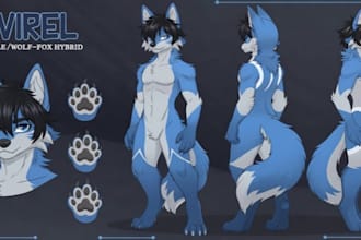 furry reference sheet furry ref sheet anthro ref sheet furry oc anime ref sheet