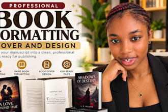 format novels, nonfiction books and ebooks for KDP and publishing