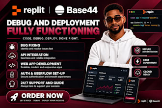 be base44 and replit ai expert, bug fixing integration and deployment