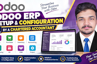 setup and configure complete odoo erp for your business