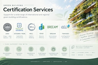 providing green building certification and sustainability consultancy services