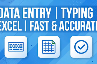 do accurate data entry,copy paste,web reasearch and typing work