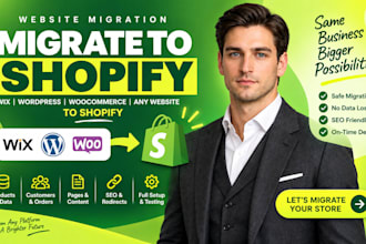 migrate to shopify, wix to shopify, wordpress to shopify migration