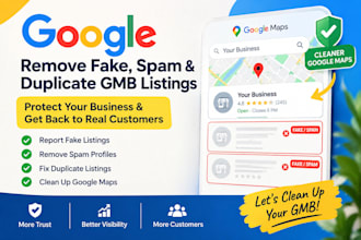 report and remove fake spam duplicate gmb google business profile listings
