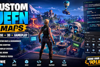 create custom fortnite uefn maps verse scripts 3d map level and gameplay systems