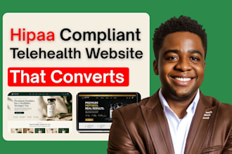 build a hipaa compliant telehealth website for peptide therapy and wellness clin