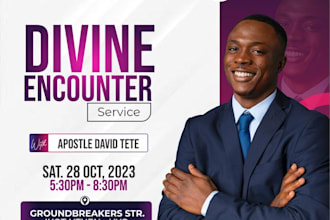 design a professional church banner