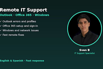 fix outlook, office 365 and windows issues remotely