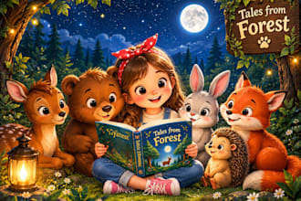 design children story book, child book