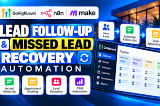 build gohighlevel lead follow up CRM automation and missed lead recovery