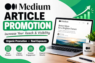 do organic medium promotion, medium followers to increase engagement