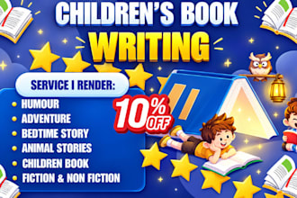 be your children book ghostwriter, children story book writer and kids story