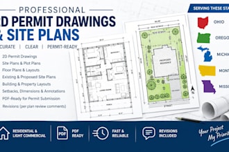 do permit 2d drawings and site plans in ohio oregon michigan montana missouri