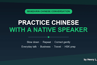 be your mandarin chinese conversation partner and speaking coach