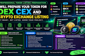 prepare your token for dex cex and crypto exchange listing